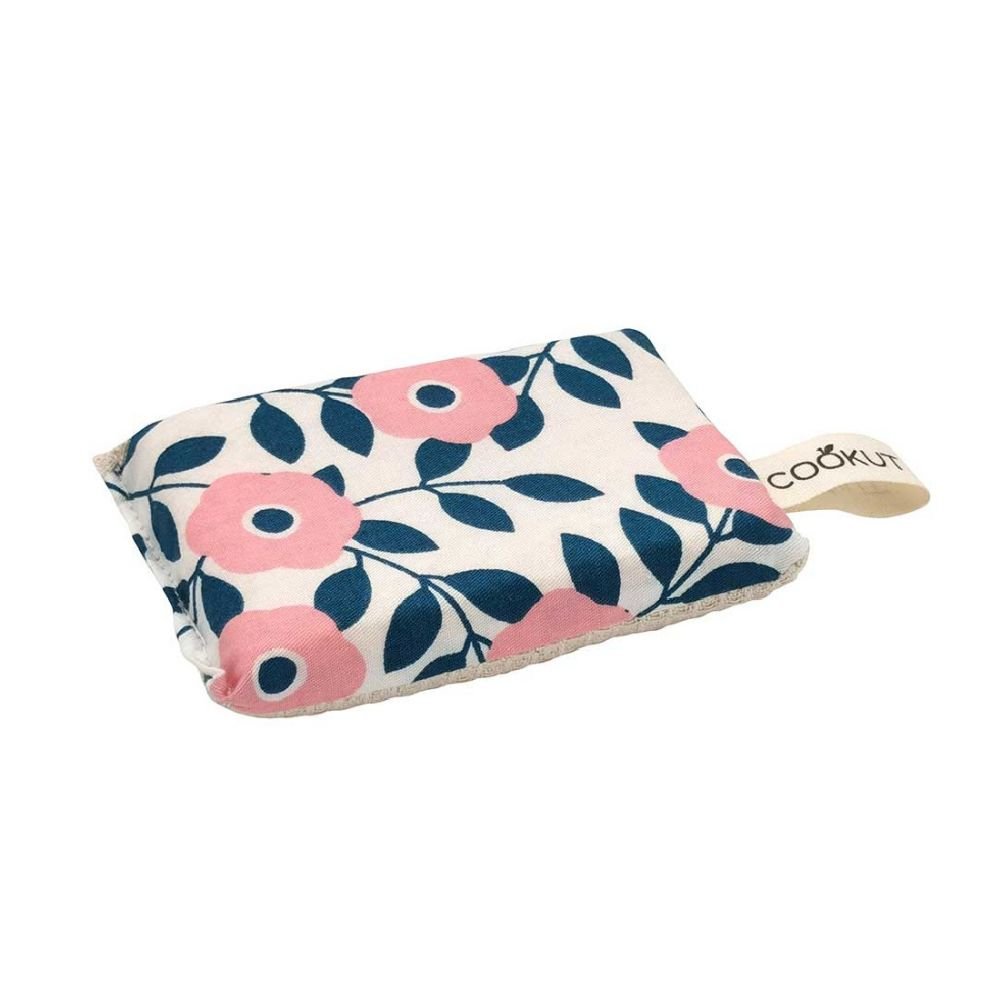 2 EPONGES LAVABLES FLEURS ROSES – Image 2