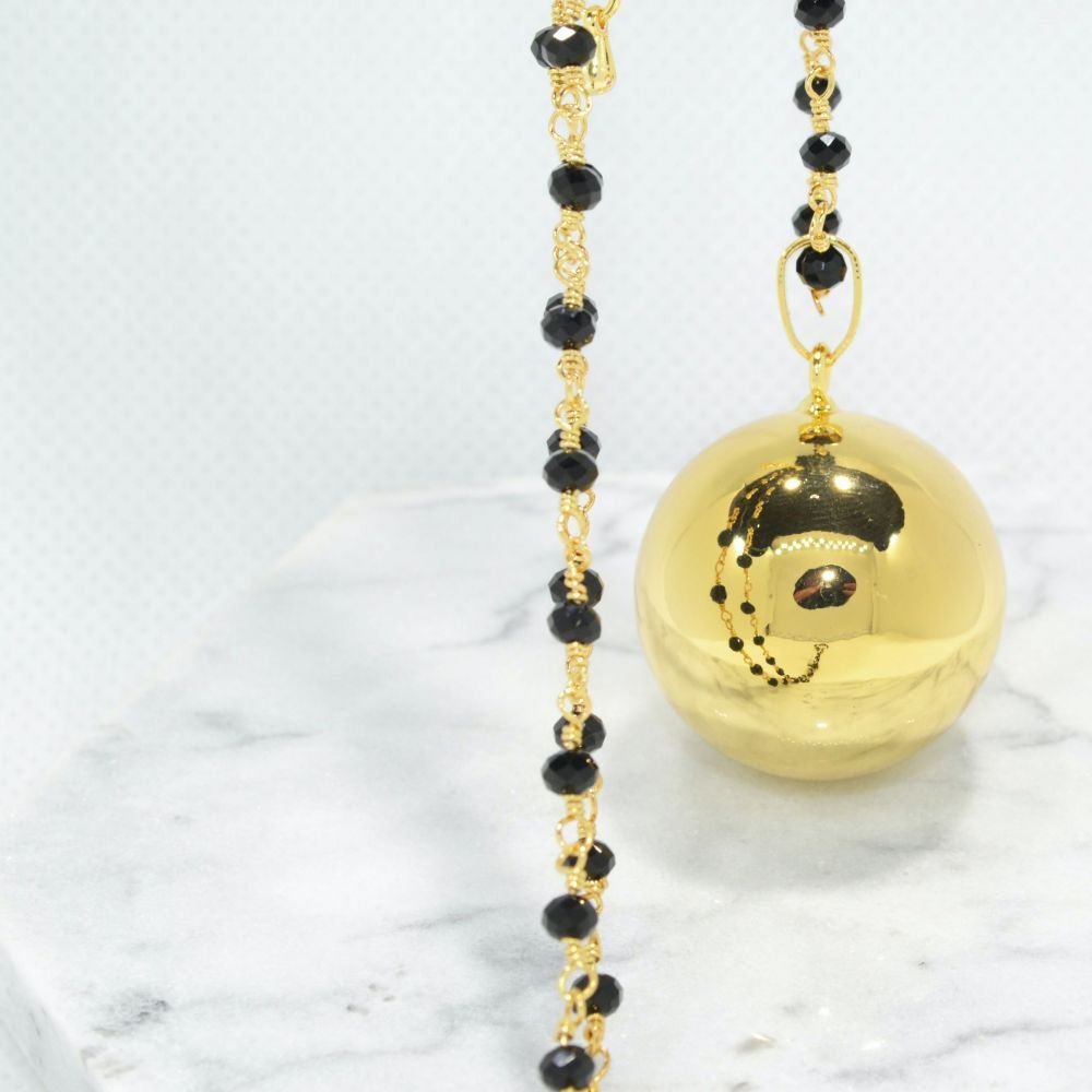 BOLA DE GROSSESSE LISSE + CHAINE REVERSIBLE - CHARLOTTE