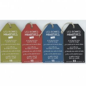 PLAQUE PM - BOIS - LES BONNES MANIERES