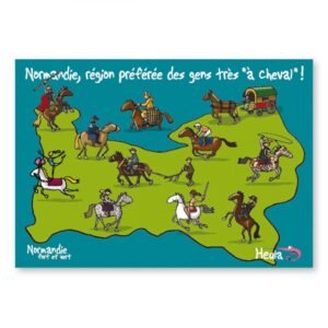 CARTE POSTALE - TRES A CHEVAL