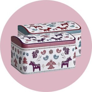 COFFRE METAL SALUTATIONS D'HIVER