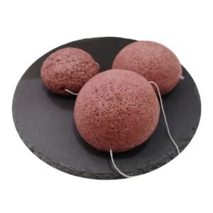 EPONGE KONJAC A L'ARGILE ROUGE
