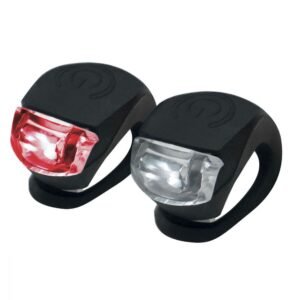 SET DE 2 LAMPES LED POUR VÉLO BLANC ET ROUGE