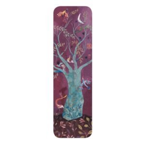 MARQUE-PAGES ARBRE FOND ROUGE