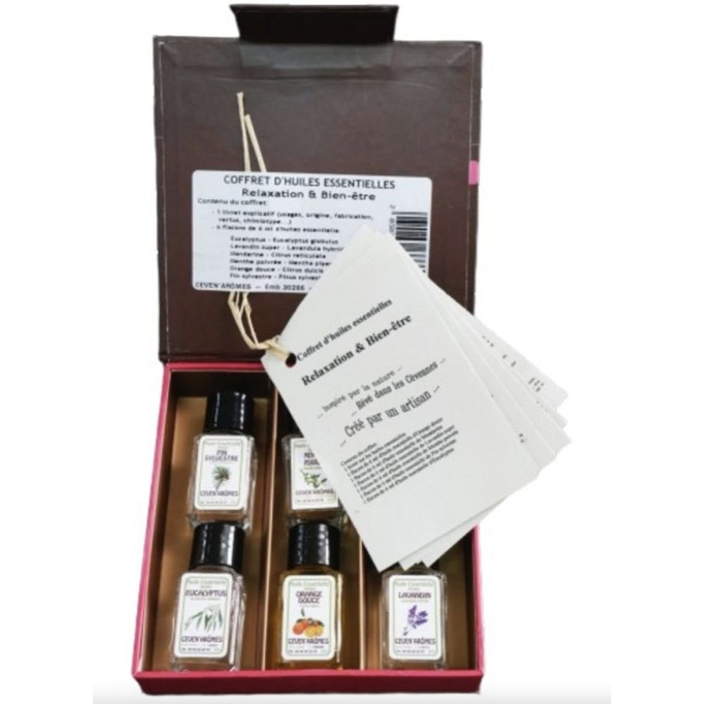 COFFRET HUILES ESSENTIELLES RELAXATION BIEN-ÊTRE