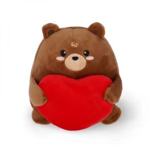 MINI PELUCHE OURS AVEC COEUR - SUPER CUTE