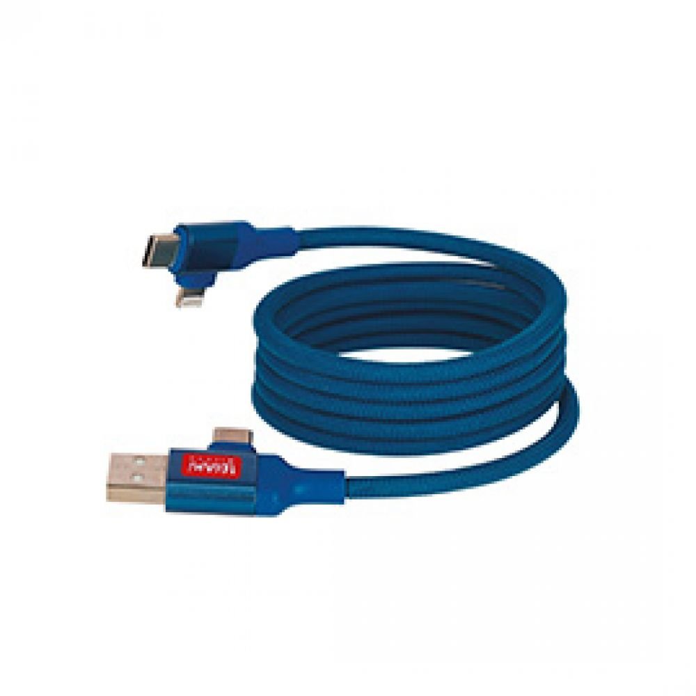 CABLE MAGNETIQUE BLEU 4 EN 1