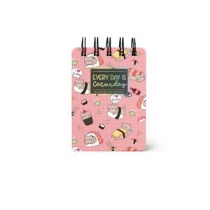 BLOC NOTE SPIRAL LIGNE - CHAT SUSHI - SPIRAL BOUND NOTEPAD