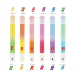 6 SURLIGNEURS DOUBLE POINTE - CHAT