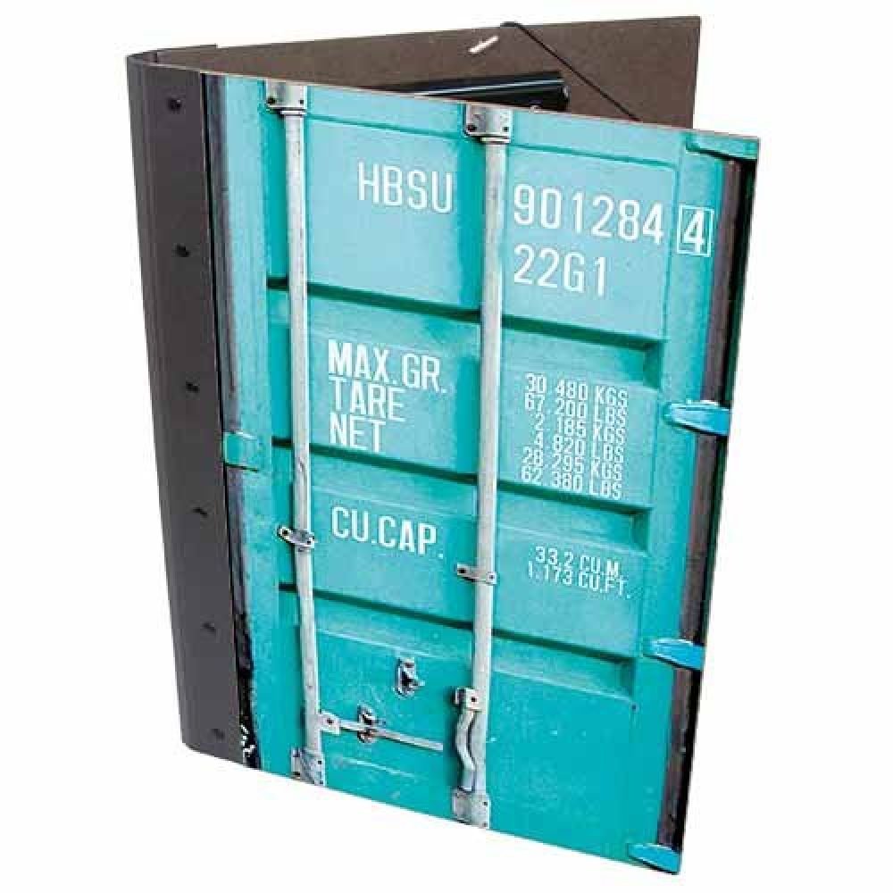 PORTE DOCUMENTS CONTAINER - TURQUOISE