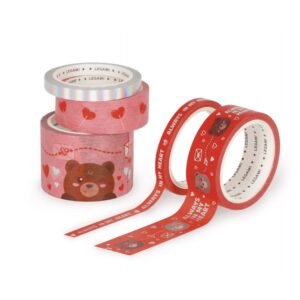 SET DE 5 RUBANS ADHESIF - TAPE BY TAPE - TEDDY BEAR