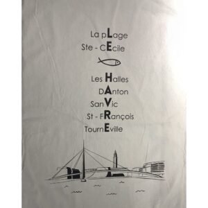 TORCHON INITIALES LE HAVRE