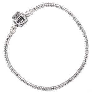 BRACELET A CHARMS - ARGENT - 21 cm (XL)