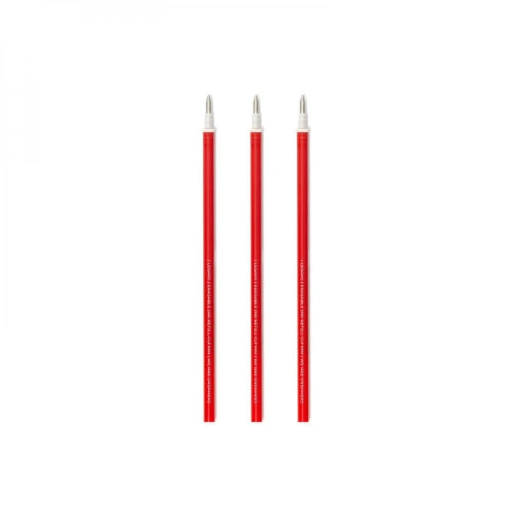 STYLO À ENCRE GEL EFFAÇABLE - 3 RECHARGES ROUGES – Image 2