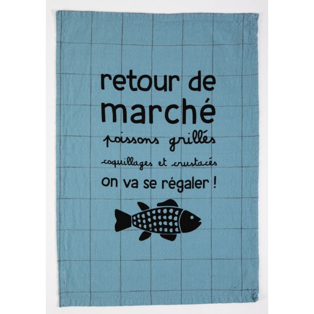 TORCHON SLUB LAVE RETOUR DE MARCHÉ