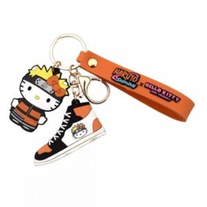 PORTE CLES 3D - HELLO KITTY - Kitty x Naruto avec lanière