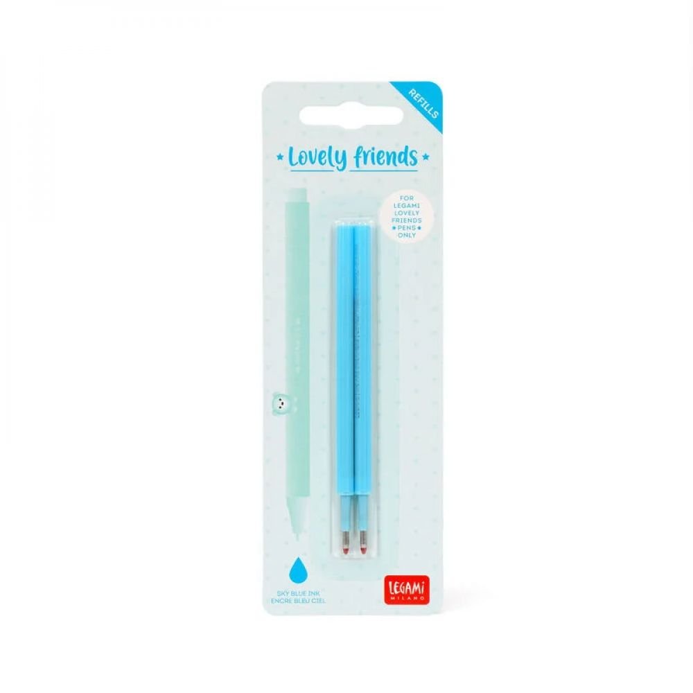 2 RECHARGES STYLO BLEU CIEL - LOVELY FRIENDS – Image 2
