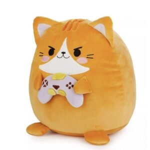 COUSSIN POUR ENFANT CHAT ORANGE GAMER