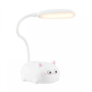 Lampe chat blanc
