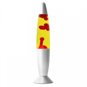 Lampe lave ROCKET jaune-rouge