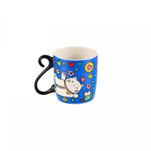 Mug HOUBA Chat bonheur bleu
