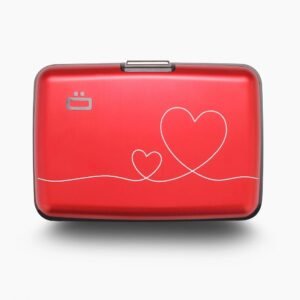 PORTE CARTES ACIER - LOVE ROUGE - STOCKHOLM