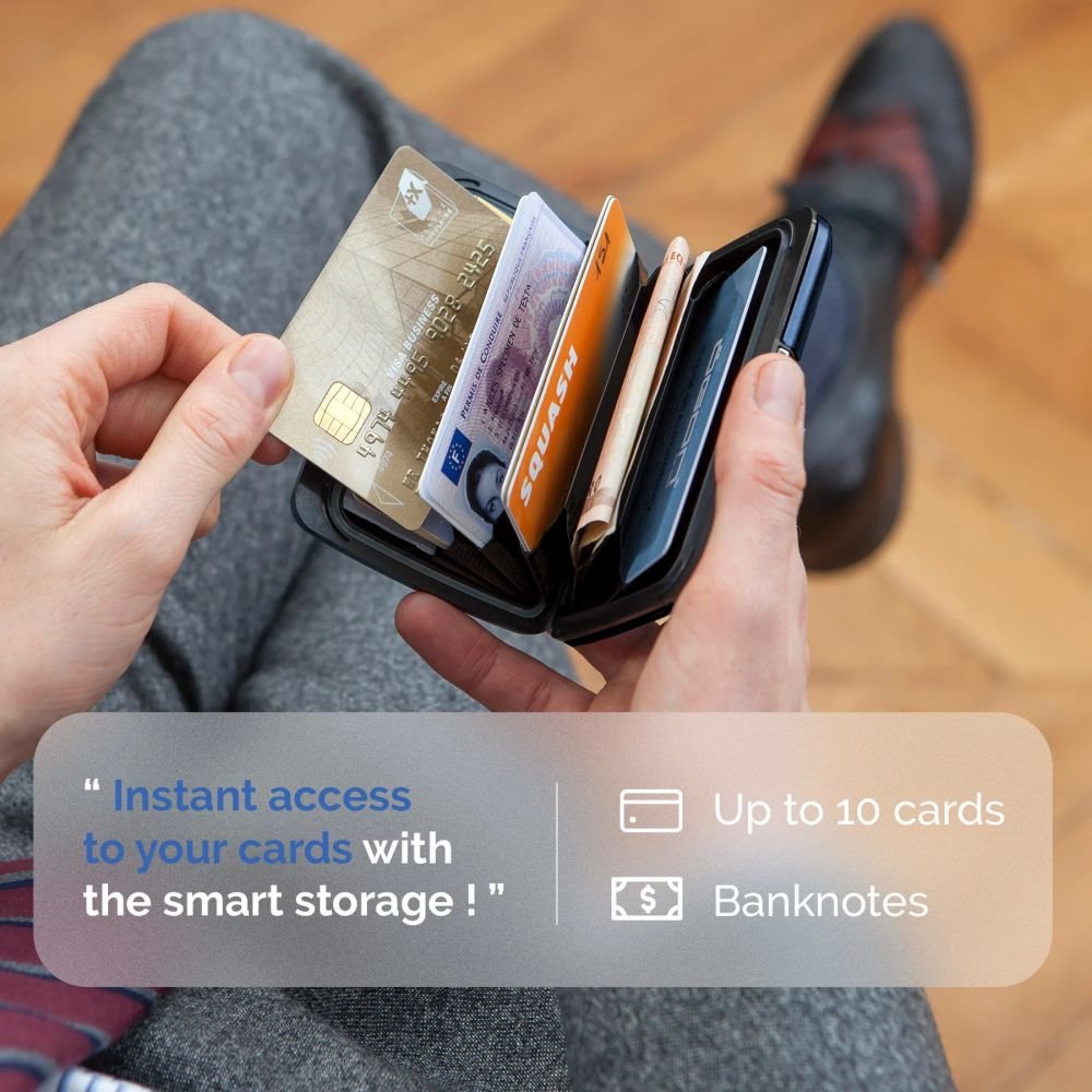 PORTE CARTES ACIER - BLEU MARINE - OSLO – Image 3