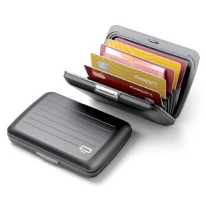 PORTE CARTES ACIER - NOIR OPIUM - OSLO