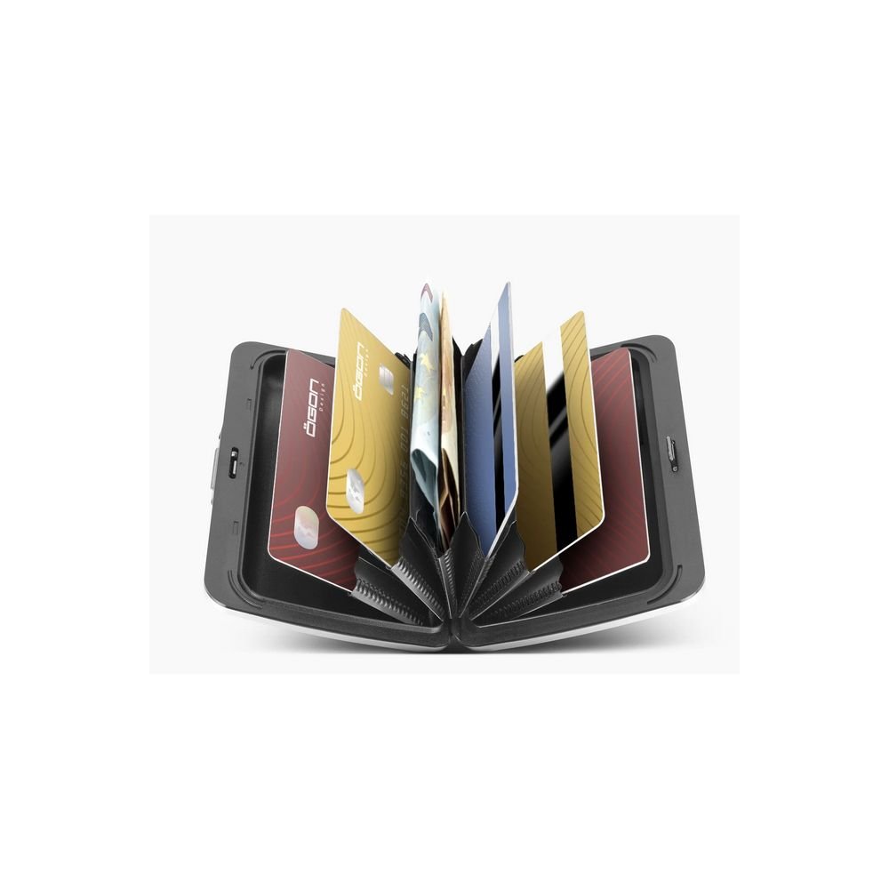 PORTE CARTES ACIER - GRIS PIERRE - OSLO – Image 3