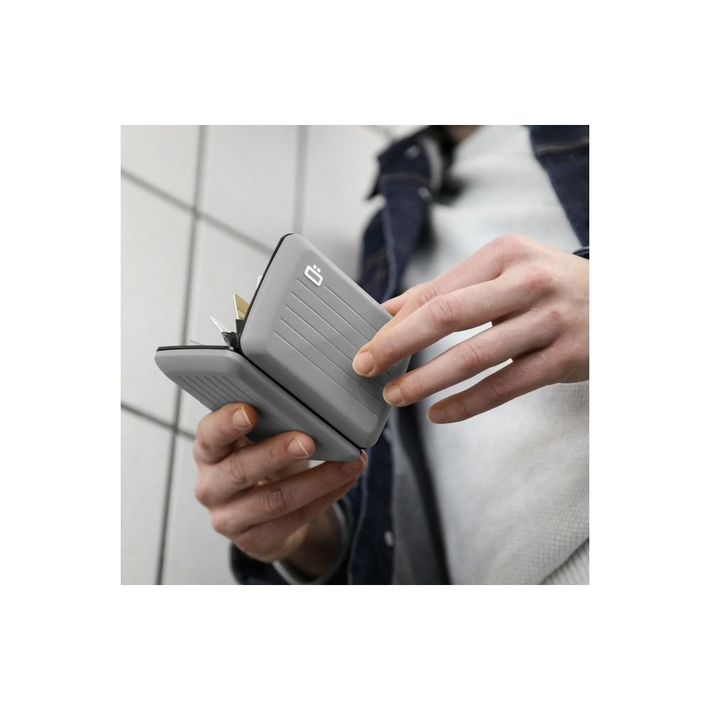 PORTE CARTES ACIER - GRIS PIERRE - OSLO – Image 4