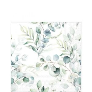 20 SERVIETTES 25X25 - EUCALYPTUS