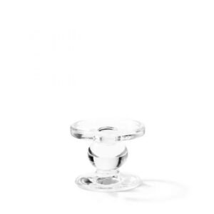 BOUGEOIR SUR PIED TRANSPARENT EN VERRE PM