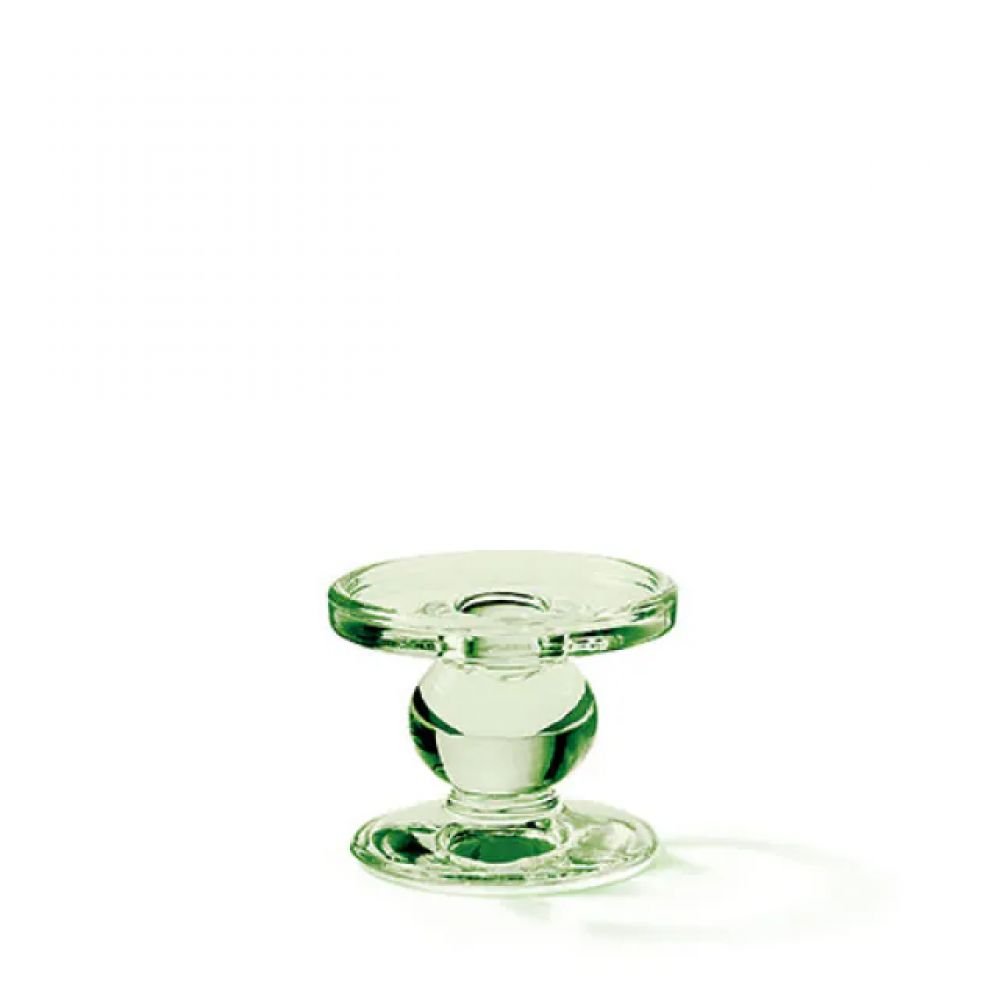 BOUGEOIR SUR PIED VERT EN VERRE PM
