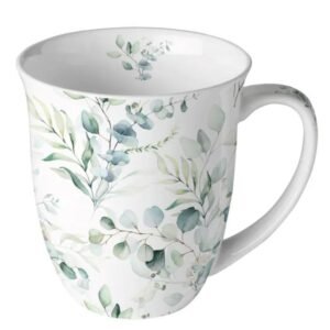 TASSE PORCELAINE 40CL - EUCALYPTUS