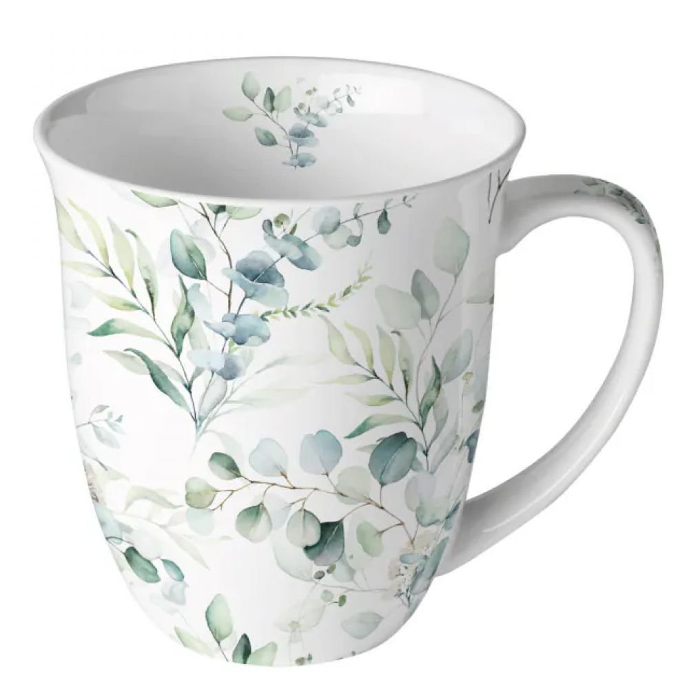 TASSE PORCELAINE 40CL - EUCALYPTUS