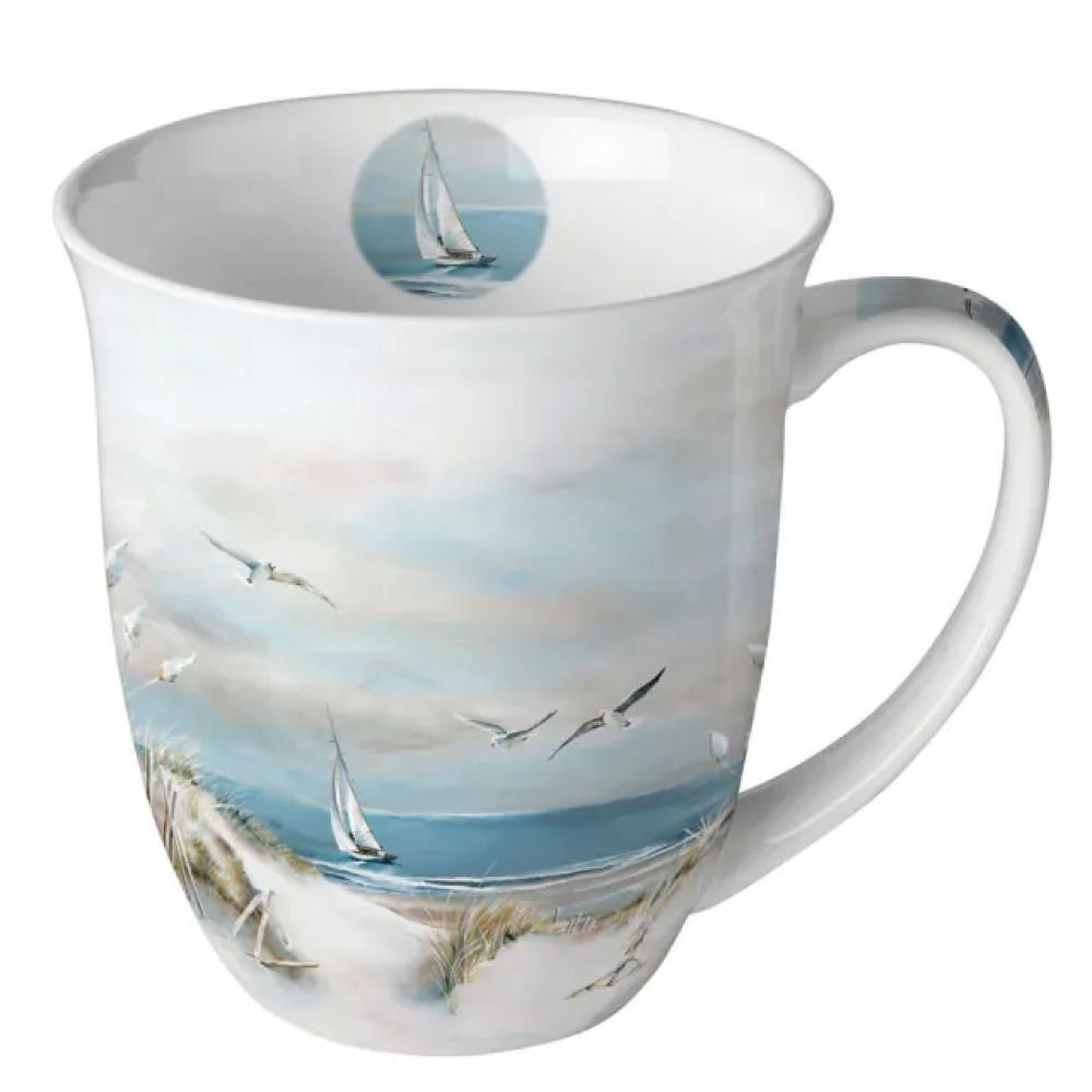 TASSE PORCELAINE 40CL - PLAGE DE SABLE