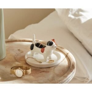 PORTE BAGUE CERAMIQUE CHAT CALICO