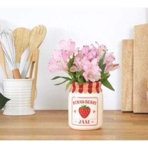 MINI VASE CERAMIQUE JAM FRAISE