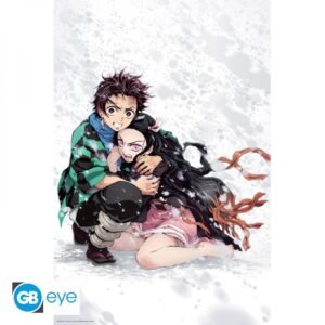 MAXI POSTER - DEMON SLAYER - Kamado Tanjiro et Kamado Nezuko (neige)