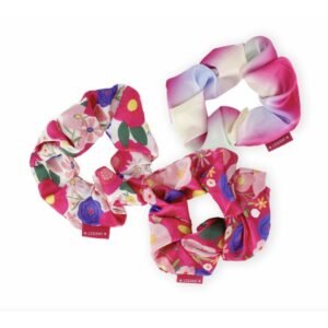 SET DE CHOUCHOUS FLEURS POUR CHEVEUX