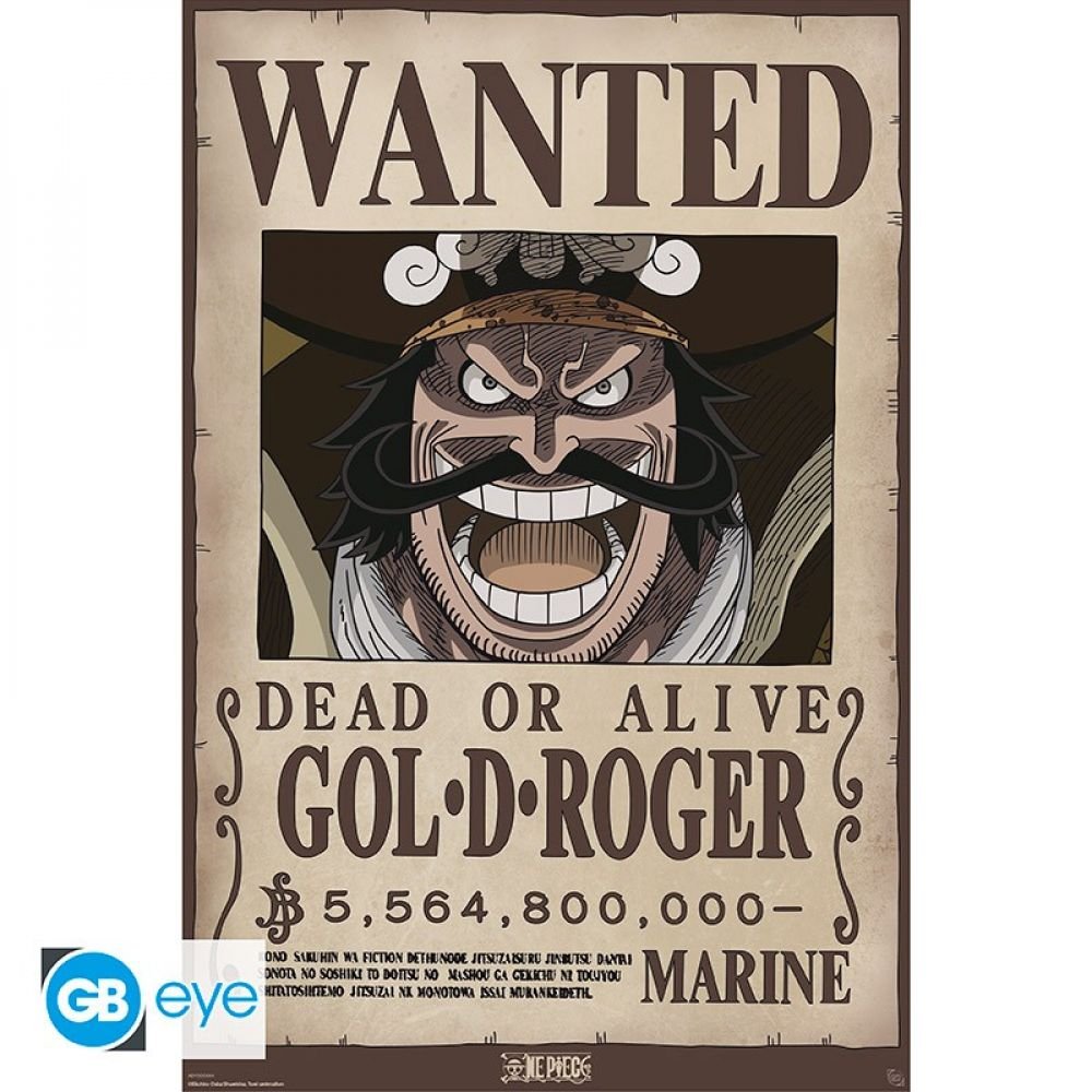 MAXI POSTER - ONE PIECE - Wanted Gol D Roger