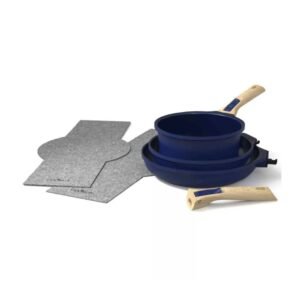 BATTERIE DE CUISINE AMOVIBLE 7 PIECES - MYRTILLE