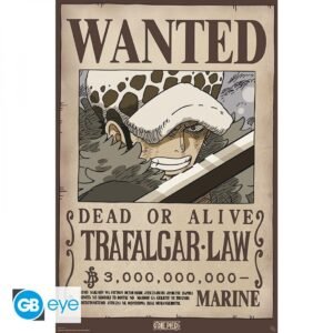 MAXI POSTER - ONE PIECE - Wanted Trafalgar Law (Wano)
