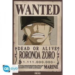 MAXI POSTER - ONE PIECE - Wanted Roronoa Zoro (Wano)