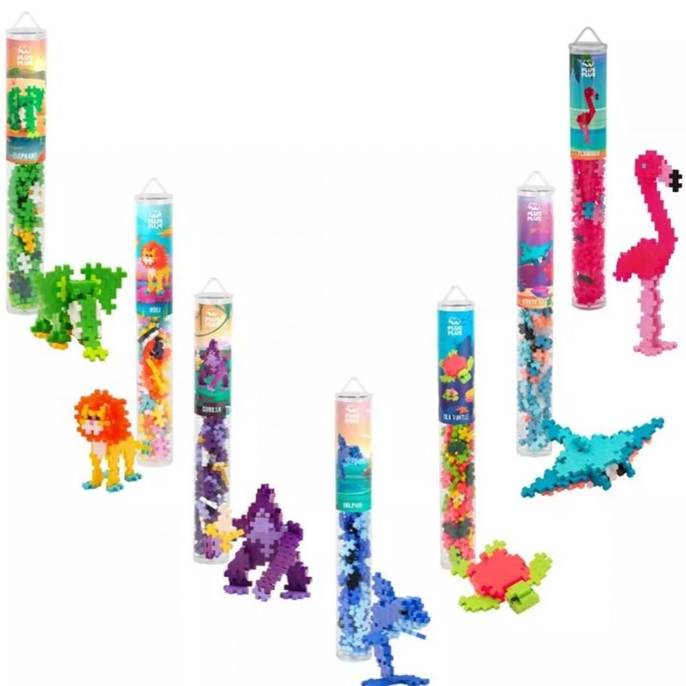 TUBE 100 PIECES - DAUPHIN - PLUS PLUS – Image 3