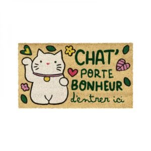 PAILLASSON CHAT BONHEUR - COCO/PVC