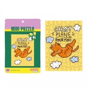 Mini Puzzle (99 pièces) chat plane pour moi