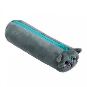 Trousse PELUCHE chat gris
