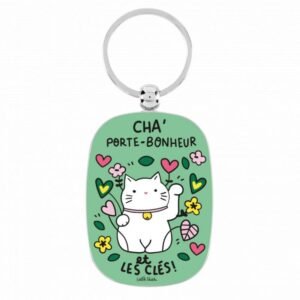 Porte-clés OPAT Chat bonheur