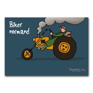 CARTE POSTALE - BIKER